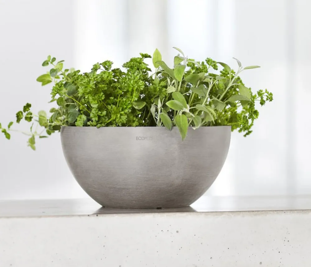 Ecopots Blumenampeln & -Schalen|Blumentöpfe & Übertöpfe > Kunststoff-Topf Brussels, rund
