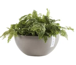 Ecopots Kunststoff-Topf Brussels, rund Taupe New