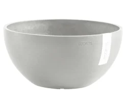 Ecopots Kunststoff-Topf Brussels, rund Hellgrau Outlet