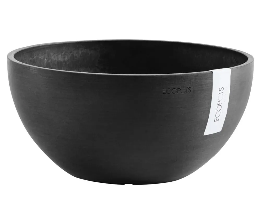 Ecopots Kunststoff-Topf Brussels, rund Dunkelgrau Online
