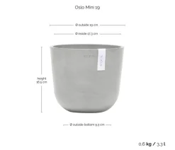 Ecopots Blumentöpfe & Übertöpfe > Kunststoff-Topf Oslo Mini, rund