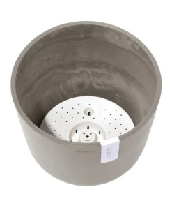 Ecopots Blumentöpfe & Übertöpfe > Kunststoff-Topf Oslo mit Wassersystem, rund