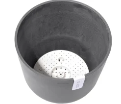 Ecopots Blumentöpfe & Übertöpfe > Kunststoff-Topf Oslo mit Wassersystem, rund