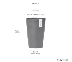 Ecopots Blumentöpfe & Übertöpfe > Kunststoff-Topf Pisa