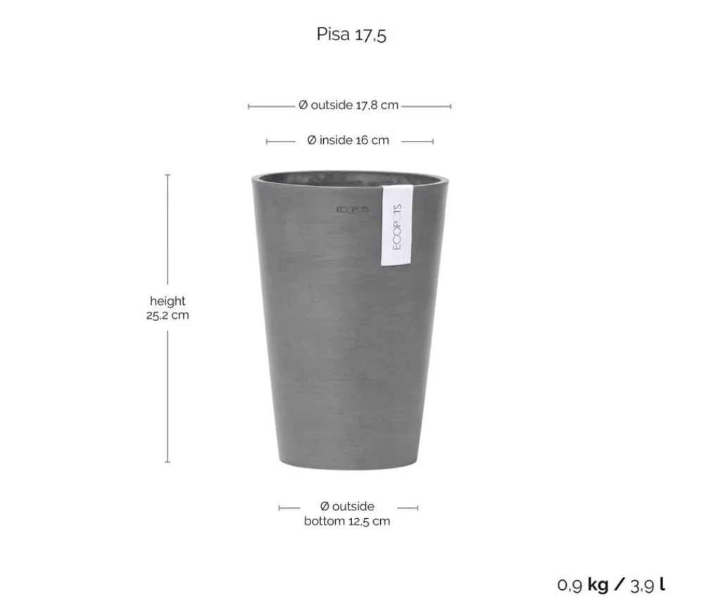 Ecopots Blumentöpfe & Übertöpfe > Kunststoff-Topf Pisa