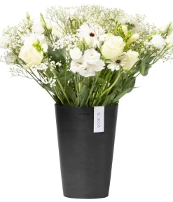 Ecopots Blumentöpfe & Übertöpfe - Kunststoff-Topf Pisa Dunkelgrau