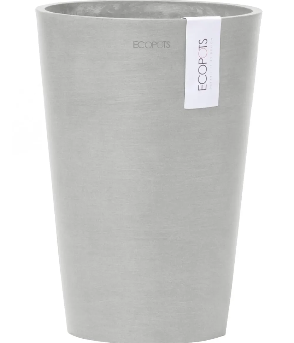 Ecopots Kunststoff-Topf Pisa Hellgrau Sale
