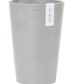 Ecopots Kunststoff-Topf Pisa Hellgrau Hot