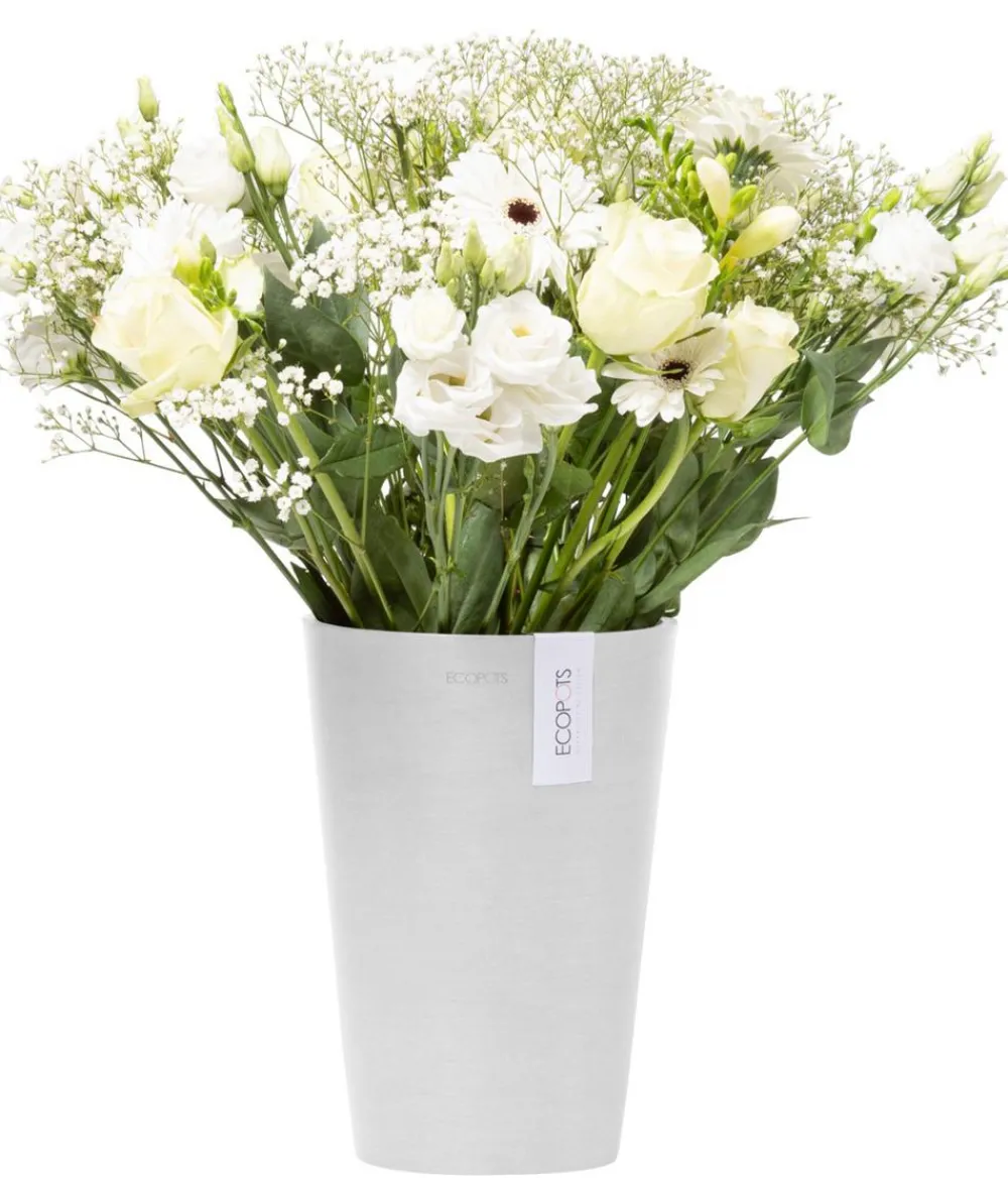 Ecopots Blumentöpfe & Übertöpfe - Kunststoff-Topf Pisa Weiß