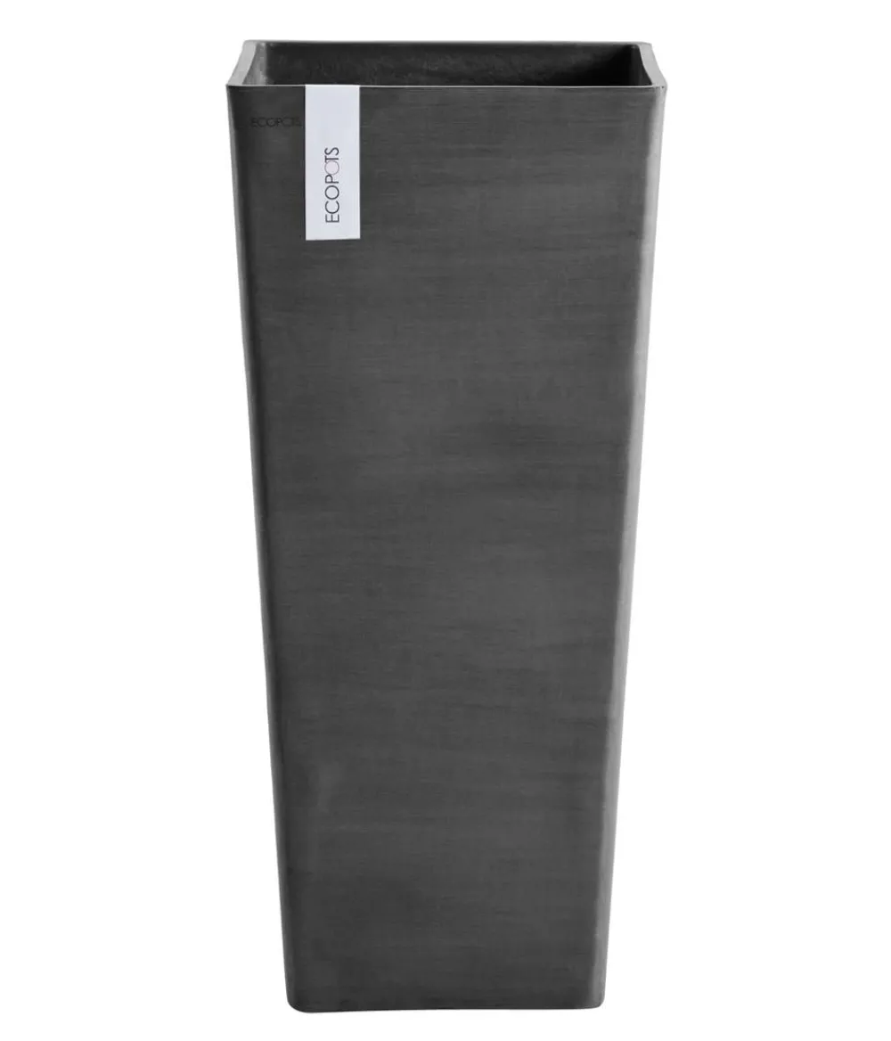 Ecopots Vasen|Blumentöpfe & Übertöpfe > Kunststoff-Topf Rotterdam Hoch, quadratisch