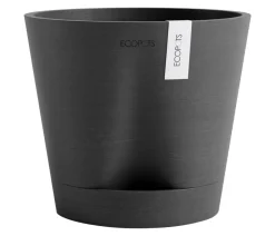 Ecopots Kunststoff-Topf Venice 2, rund Dunkelgrau Clearance