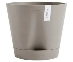 Ecopots Kunststoff-Topf Venice 2, rund Taupe