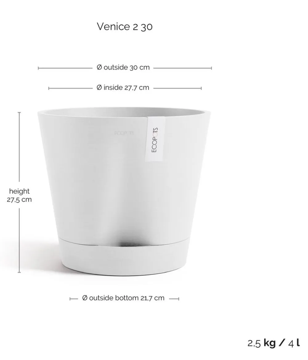Ecopots Blumentöpfe & Übertöpfe > Kunststoff-Topf Venice 2, rund
