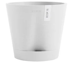 Ecopots Kunststoff-Topf Venice 2, rund Weiß Outlet