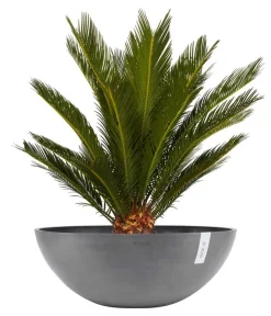Ecopots Pflanzkübel & Blumenkästen - Kunststoff-Topf Vienna, oval Grau