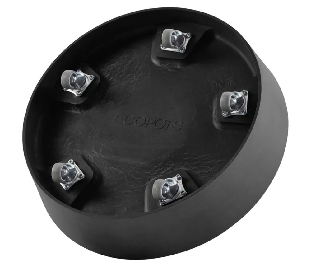 Ecopots Blumentopf Untersetzer > Kunststoff-Untersetzer Amsterdam, rund, mit Rollen