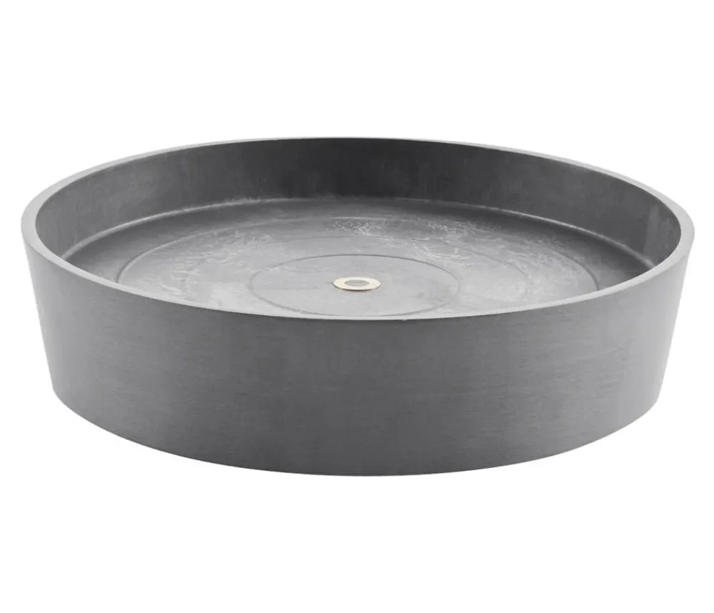 Ecopots Kunststoff-Untersetzer Amsterdam, rund, mit Rollen Grau Outlet