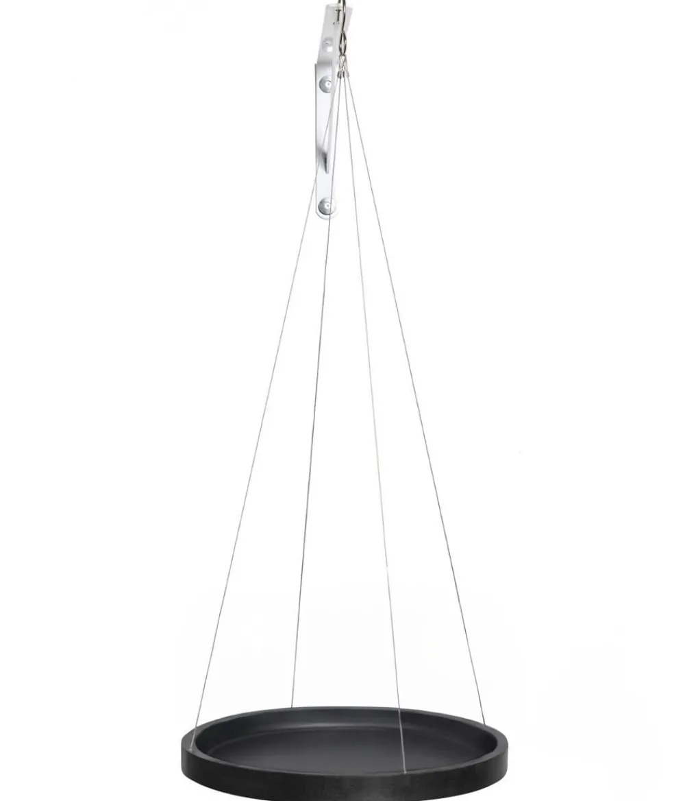 Ecopots Kunststoff-Untersetzer hängend, rund, ca. Ø36/H3 cm Dunkelgrau Discount