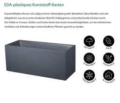 EDA Pflanzkübel & Blumenkästen > Kunststoff-Kasten Graphit, , ca. B99,5/H43,5/T39,5 cm