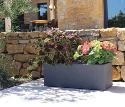 EDA Pflanzkübel & Blumenkästen > Kunststoff-Pflanzkasten Basalt Up, rechteckig,