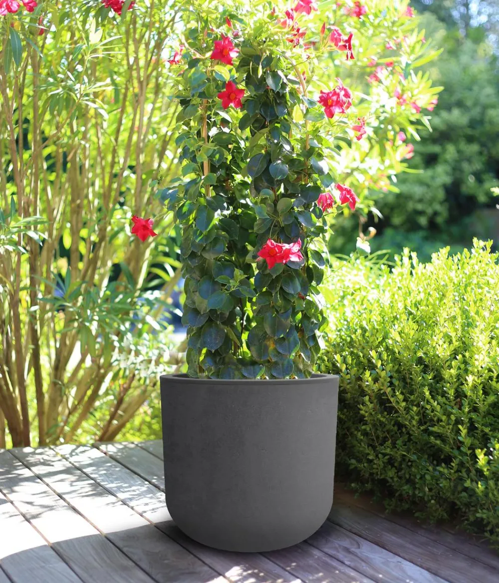 EDA Pflanzkübel & Blumenkästen > Kunststoff-Topf Basalt Up, rund