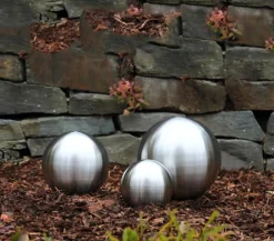 Dehner Edelstahlkugel, poliert, Silber New