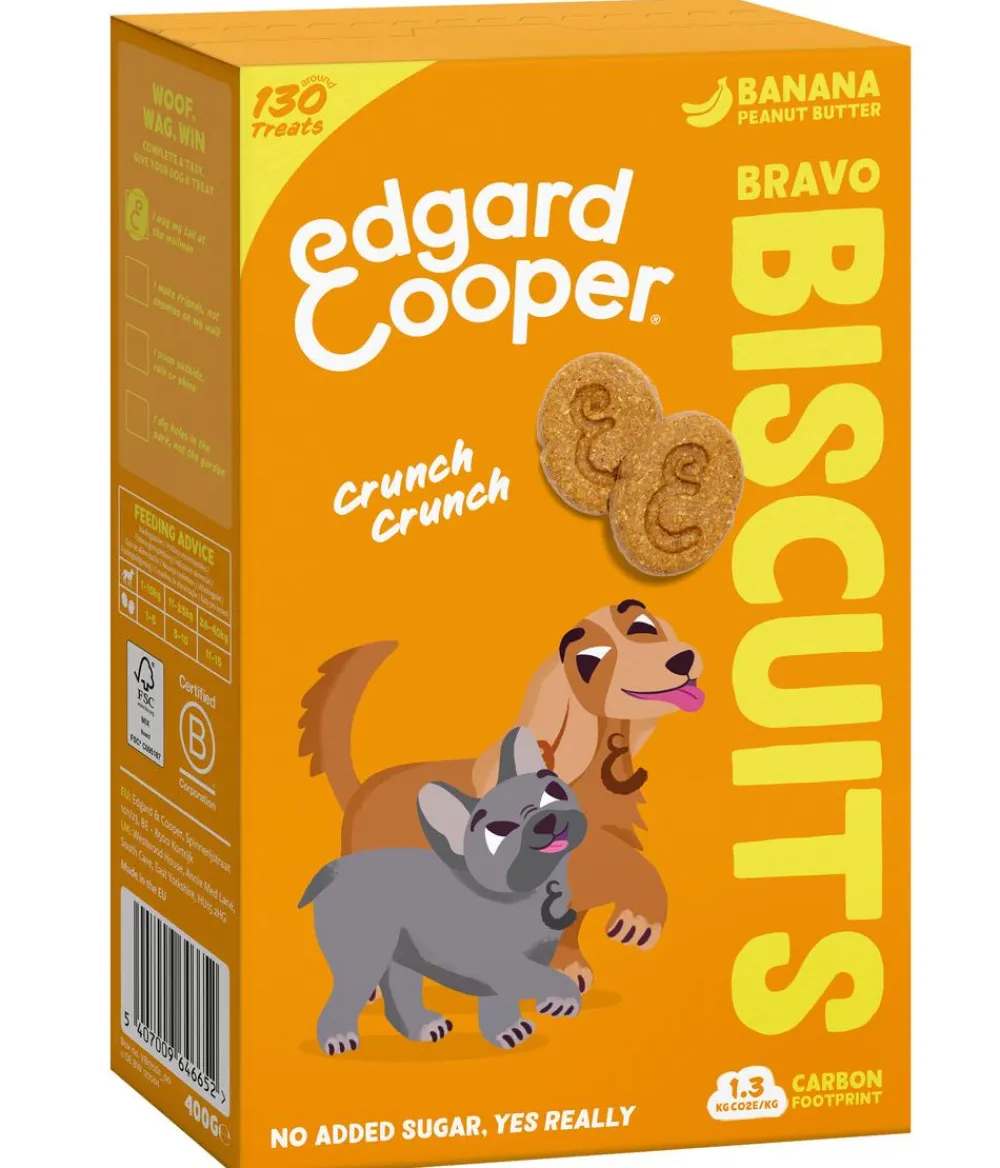 Edgard & Cooper® Hundeleckerlies > Edgard & Cooper Hundesnack Bravo Biscuits, 400 g