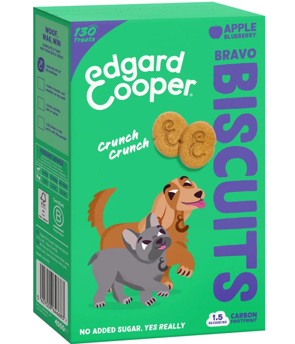 Edgard & Cooper® Edgard & Cooper Hundesnack Bravo Biscuits Getreidefrei, 400 g New