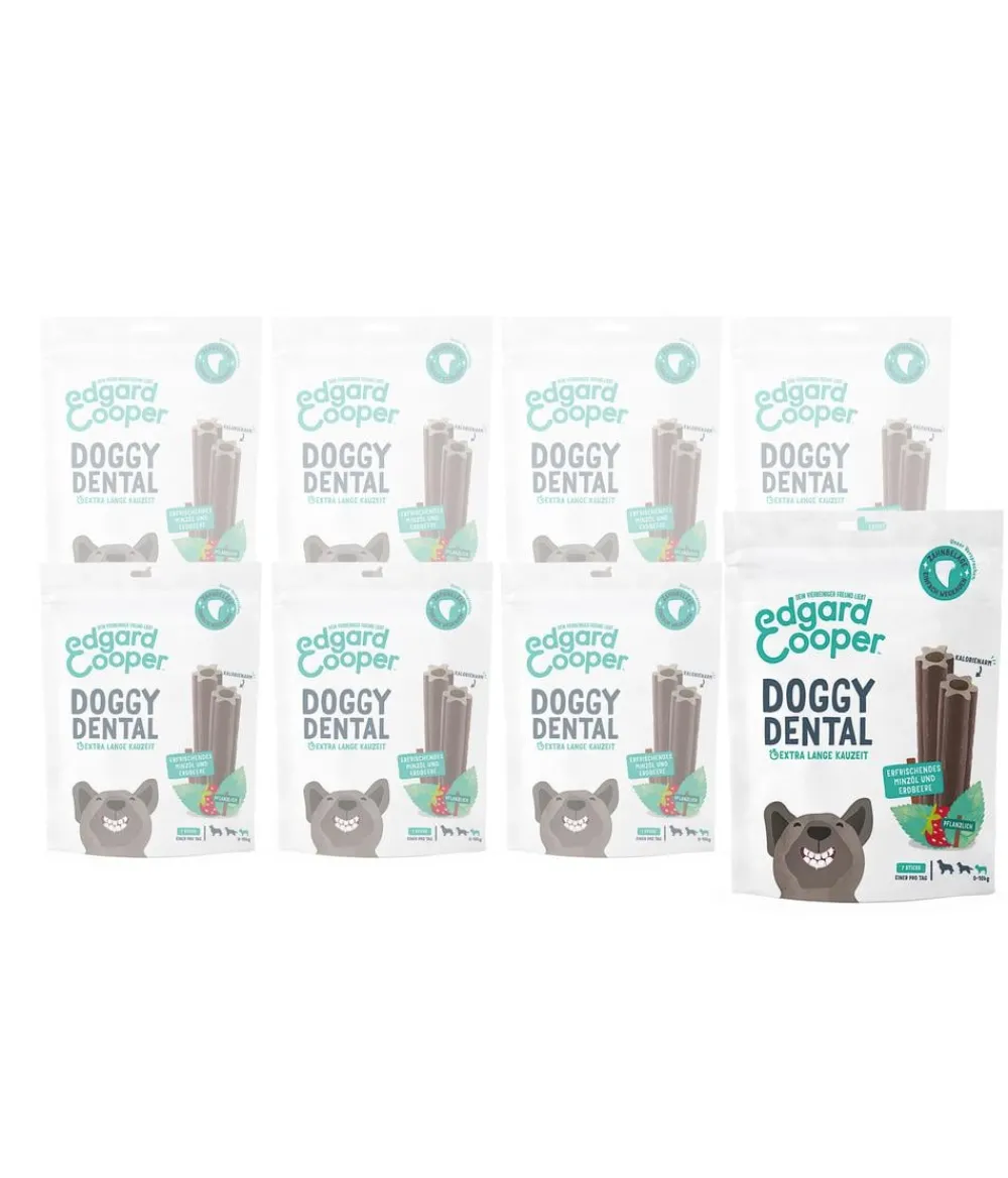 Edgard & Cooper® Hundeleckerlies|Funktionelle Leckerlies > Edgard & Cooper Hundesnack Doggy Dental, Minzöl & Erdbeere