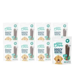 Edgard & Cooper® Hundeleckerlies|Funktionelle Leckerlies - Edgard & Cooper Hundesnack Doggy Dental, Minzöl & Erdbeere