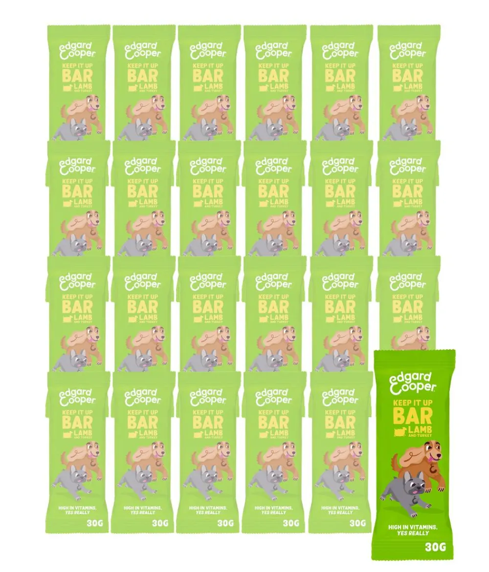 Edgard & Cooper® Edgard & Cooper Hundesnack Keep It Up Bar, Lamm & Truthahn, 24 x 30 g