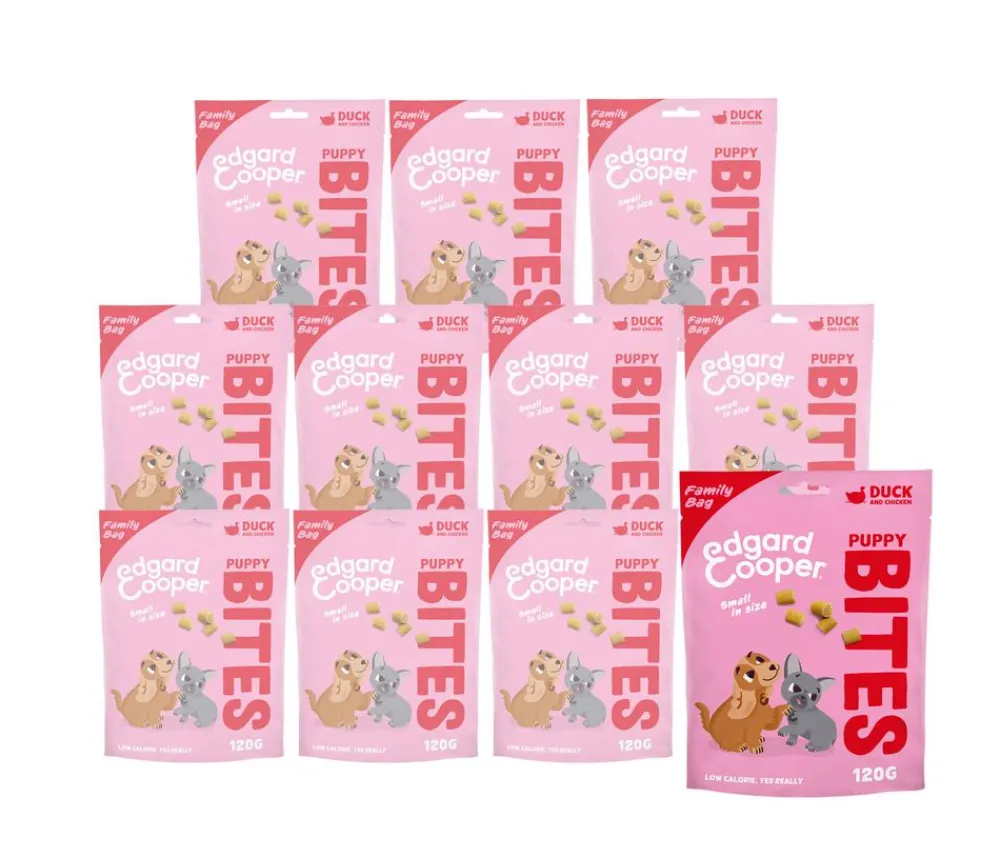 Edgard & Cooper® Hundeleckerlies > Edgard & Cooper Hundesnack Puppy Dog Bites, Huhn & Ente