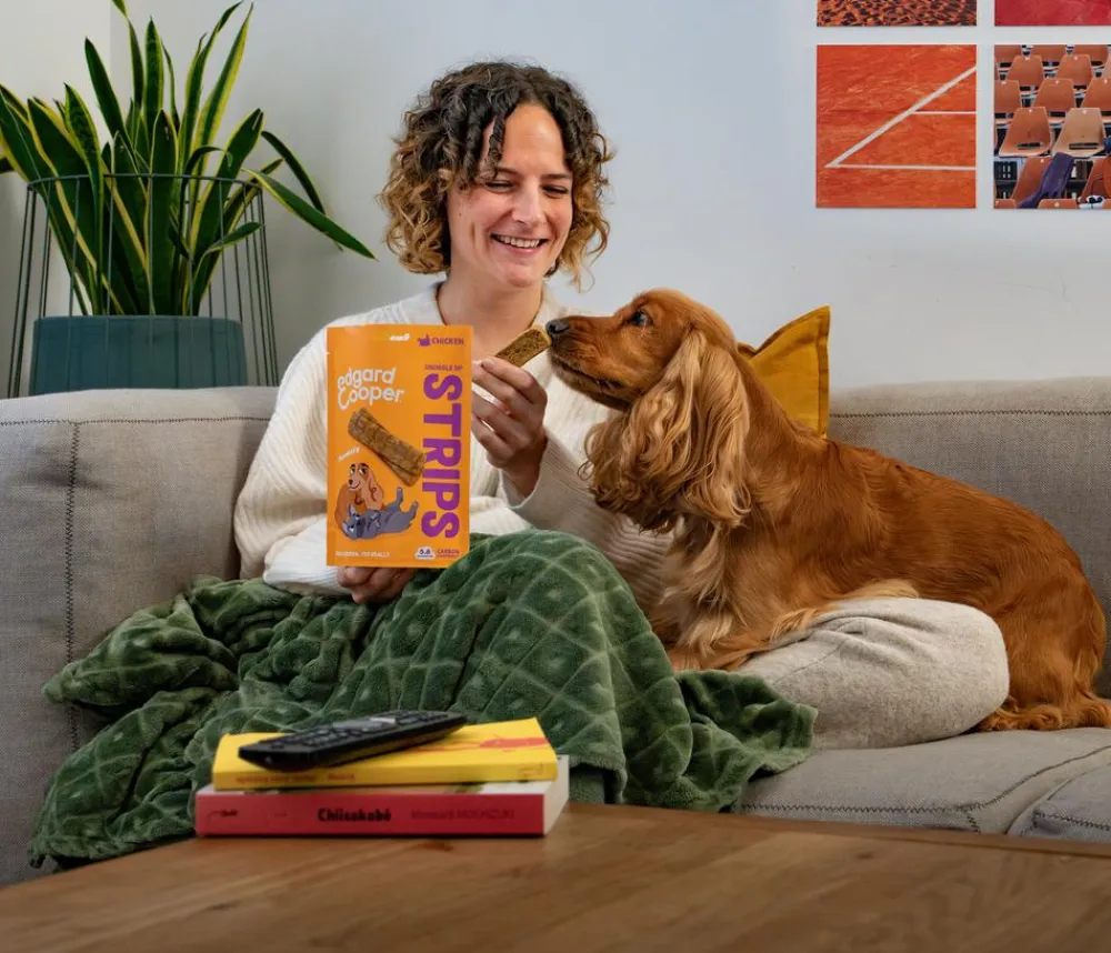 Edgard & Cooper® Hundeleckerlies > Edgard & Cooper Hundesnack Snuggle Up Strips, 11 x 75 g
