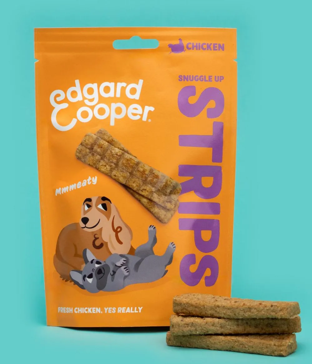 Edgard & Cooper® Hundeleckerlies > Edgard & Cooper Hundesnack Snuggle Up Strips, 11 x 75 g