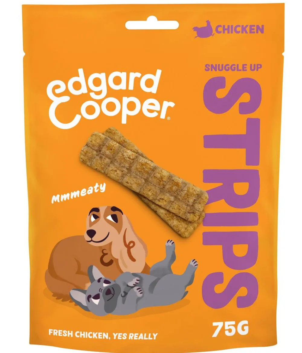Edgard & Cooper® Hundeleckerlies > Edgard & Cooper Hundesnack Snuggle Up Strips, 11 x 75 g