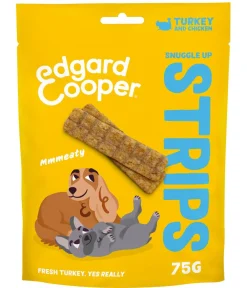 Edgard & Cooper® Hundeleckerlies - Edgard & Cooper Hundesnack Snuggle Up Strips, 11 x 75 g