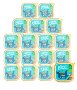 Edgard & Cooper® Edgard & Cooper Nassfutter für Hunde, Delikates Huhn & Fisch, Junior, Bio, 17 x 100 g Discount