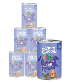 Edgard & Cooper® Edgard & Cooper Nassfutter für Hunde, Köstliches Rind Adult, 6 x 400 g