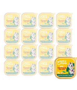 Edgard & Cooper® Nassfutter Katze - Edgard & Cooper Nassfutter für Katzen Bio Truthahn & Huhn Paté Adult, 16 x 85 g