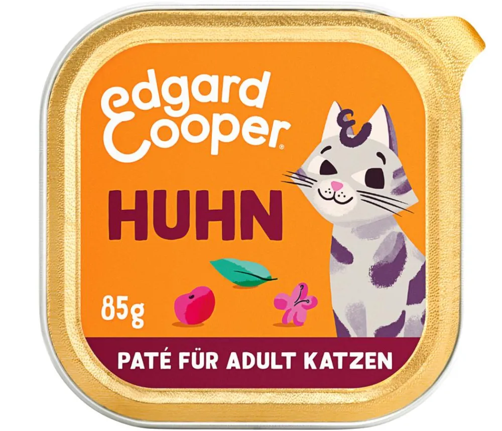Edgard & Cooper® Nassfutter Katze > Edgard & Cooper Nassfutter für Katzen Freilaufhuhn Paté Adult, 16 x 85 g