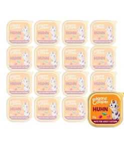 Edgard & Cooper® Nassfutter Katze > Edgard & Cooper Nassfutter für Katzen Freilaufhuhn Paté Adult, 16 x 85 g