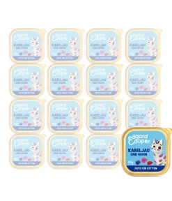 Edgard & Cooper® Nassfutter Katze > Edgard & Cooper Nassfutter für Katzen MSC-Kabeljau & Freilaufhuhn Paté, Kitten, 16 x 85 g