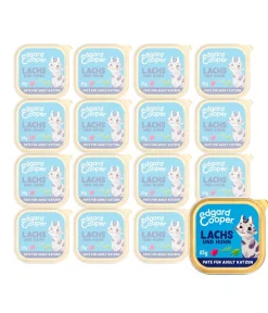 Edgard & Cooper® Nassfutter Katze > Edgard & Cooper Nassfutter für Katzen MSC-Lachs & Freilaufhuhn Paté Adult, 16 x 85 g