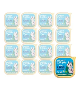 Edgard & Cooper® Edgard & Cooper Nassfutter für Katzen Bio Lachs & Hund Paté Adult, 16 x 85 g New