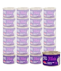 Edgard & Cooper® Edgard & Cooper Nassfutter für Katzen Wildfang-Thunfisch & Garnele Filets, 24 x 70 g Sale