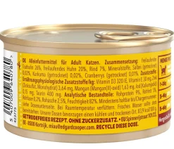 Edgard & Cooper® Nassfutter Katze - Edgard & Cooper Nassfutter für Katzen Freilauftruthahn & Freilaufhuhn Stückchen in Soße Adult, 18 x 85 g