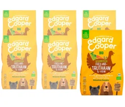Edgard & Cooper® Trockenfutter Hund - Edgard & Cooper Trockenfutter für Hunde, Bio, Grandioser Freiland-Truthahn & -Huhn Adult