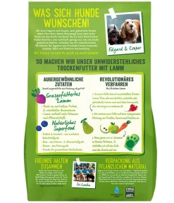 Edgard & Cooper® Trockenfutter Hund - Edgard & Cooper Trockenfutter für Hunde, Unwiderstehliches Grasgefüttertes Lamm Adult