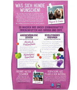 Edgard & Cooper® Edgard & Cooper Trockenfutter für Hunde, Schmackhafter Hirsch & Freilaufente Adult New