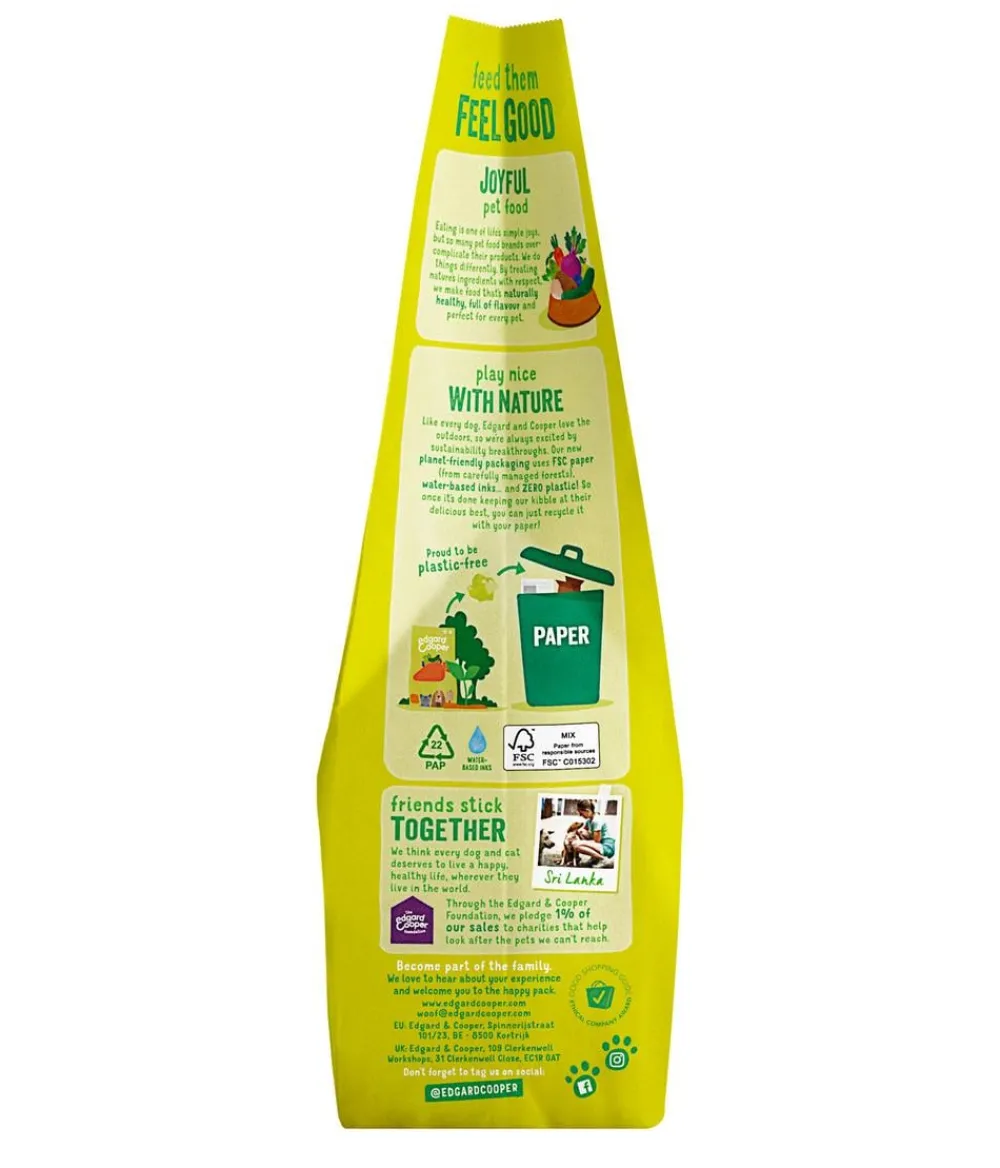 Edgard & Cooper® Trockenfutter Hund - Edgard & Cooper Trockenfutter für Hunde, Knackige Karotten und Zucchini Adult